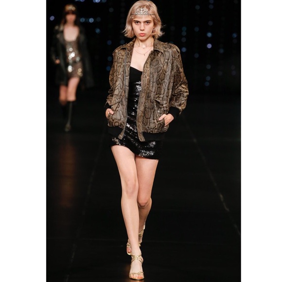 Saint Laurent Crystal Studded Sandal NEW - Picture 4 of 8